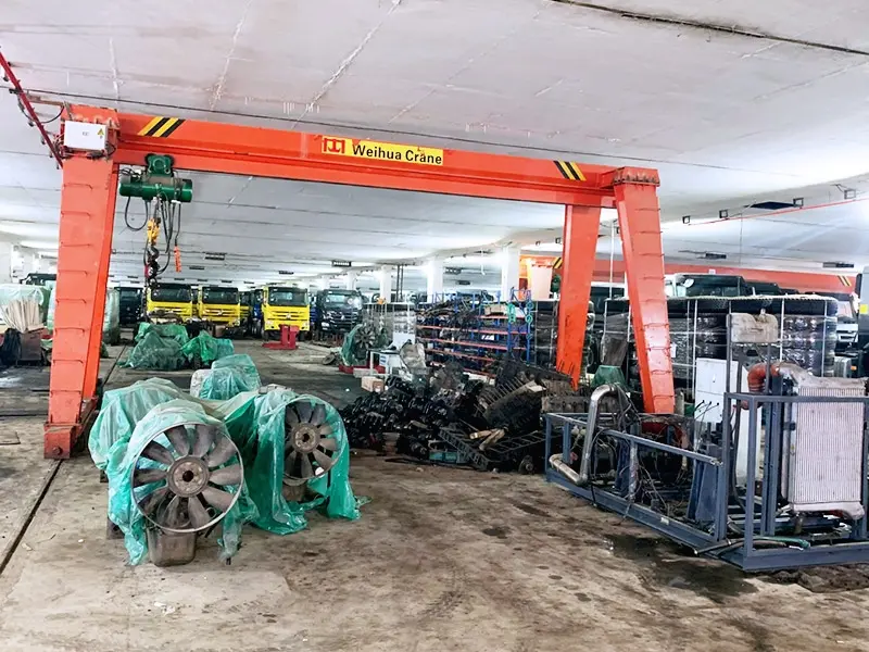 Engine and gearbox overhauling workshop of Nigeria Sinotruk